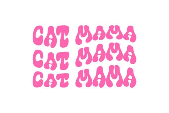 Retro Cat Mama SVG PNG T-shirt Design Review