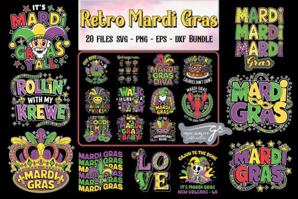 Retro Mardi Gras SVG Bundle: A Designer’s Stitch Review
