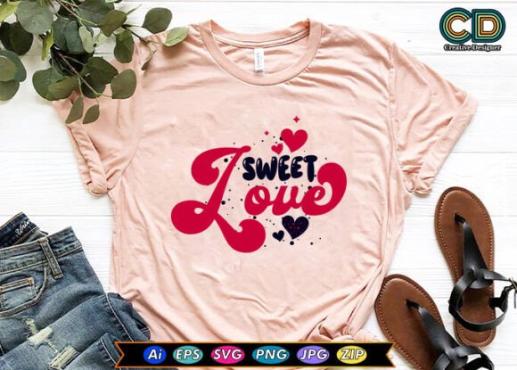 Review: SWEET LOVE Free Valentines Day T-shirt Design