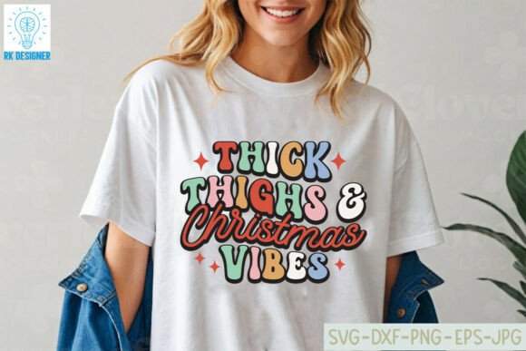 Review: Thick Thighs and Christmas Vibes Funny Design