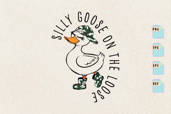Reviewing the Camo Silly Goose on the Loose PNG for Stitchers